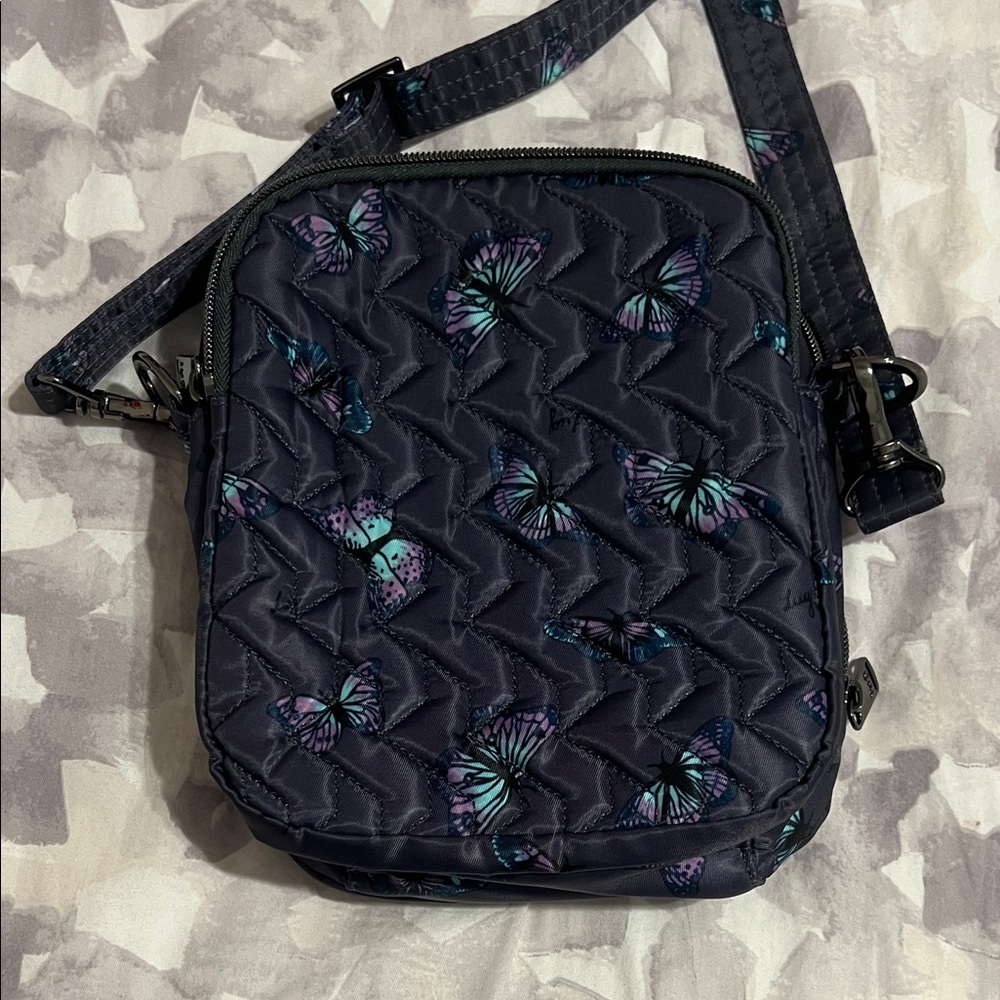 Lug Navy Butterfly Crossbody Bag - Picture 2 of 3